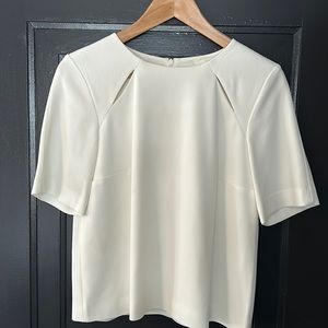 Judith & Charles ladies short sleeve crêpe shirt.